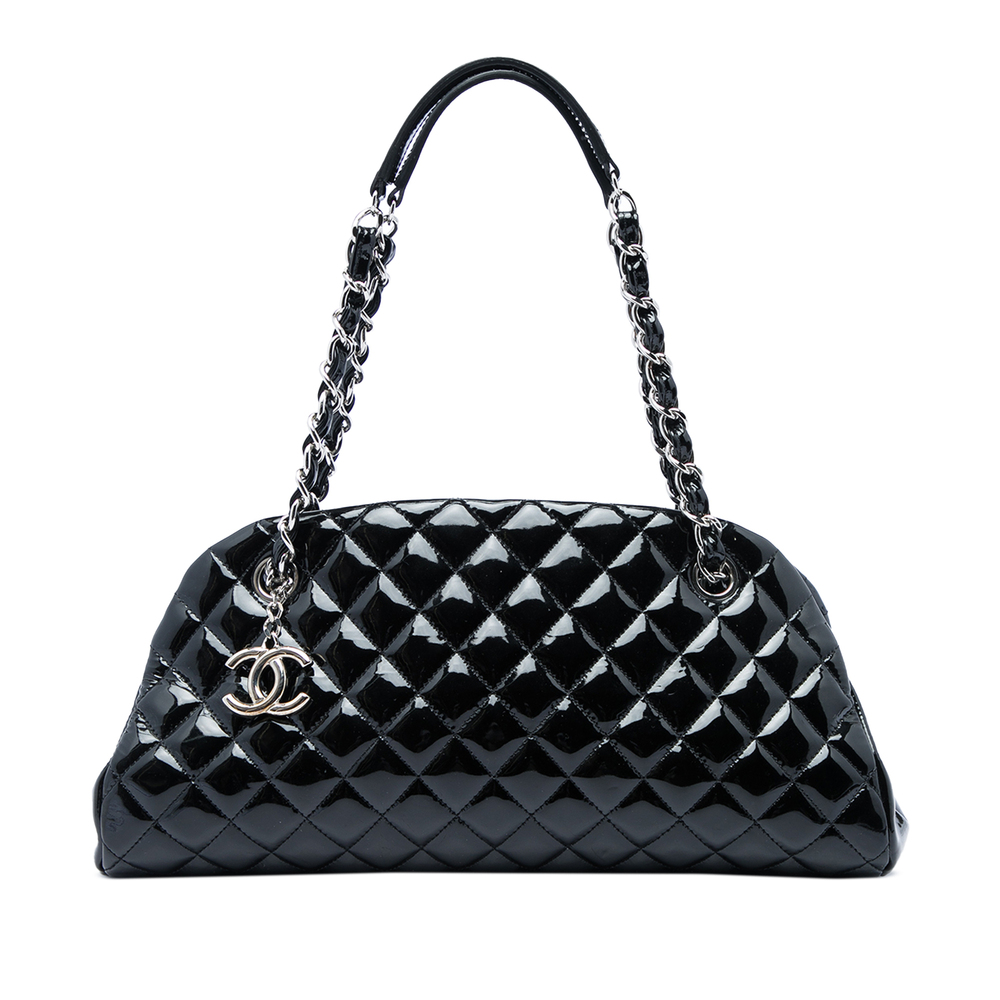 Pre-Loved Chanel Medium Quilted Patent Just Mademoiselle Bowling Bag
